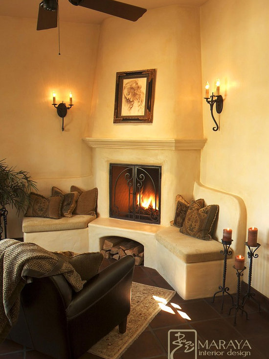 Santa Barbara Spanish Fireplace